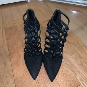 Black Aldo Strappy Heels